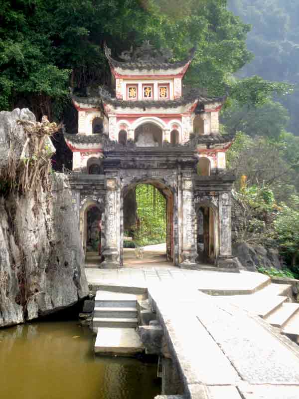 The Gate of Bich Dong pagoda in Ninh Binh
